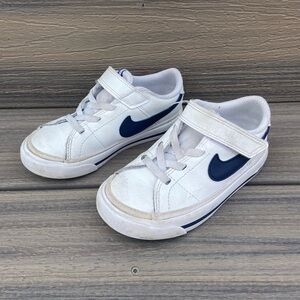 Court Legacy Nike White Navy Toddler Boys 9c